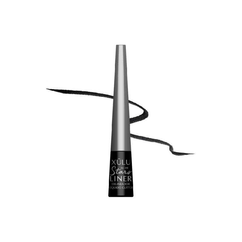 XULU LIQUID LINER NEGRO CON GLITTER