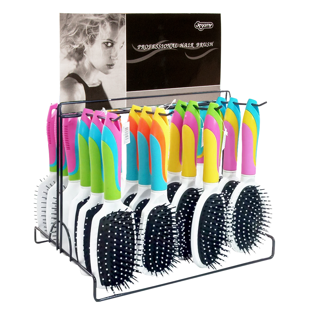 EXHIBIDOR CEPILLOS NEUM. MGO TRICOLOR X 24