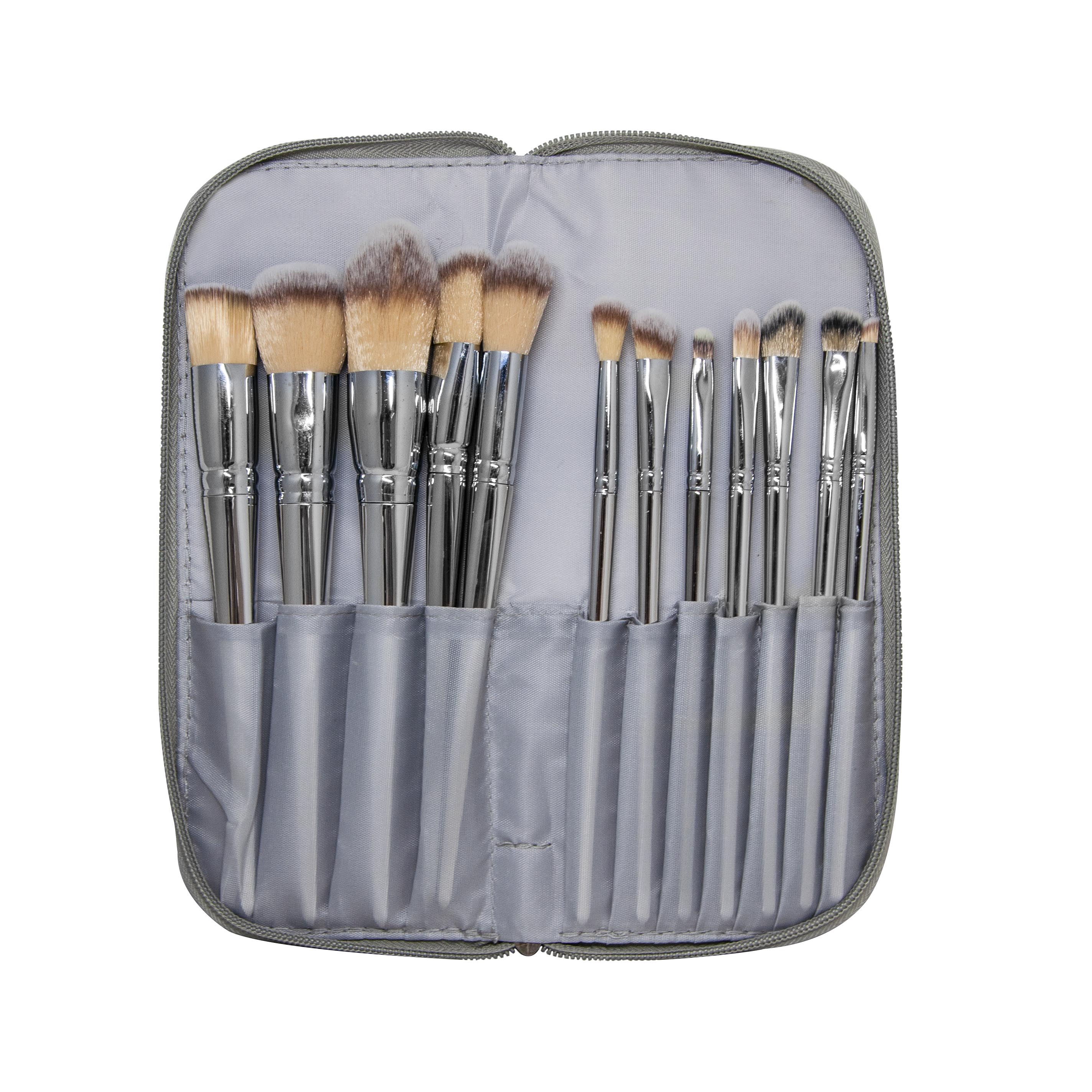 SET PINCELES Y BROCHAS SILVER X 12 UNID.