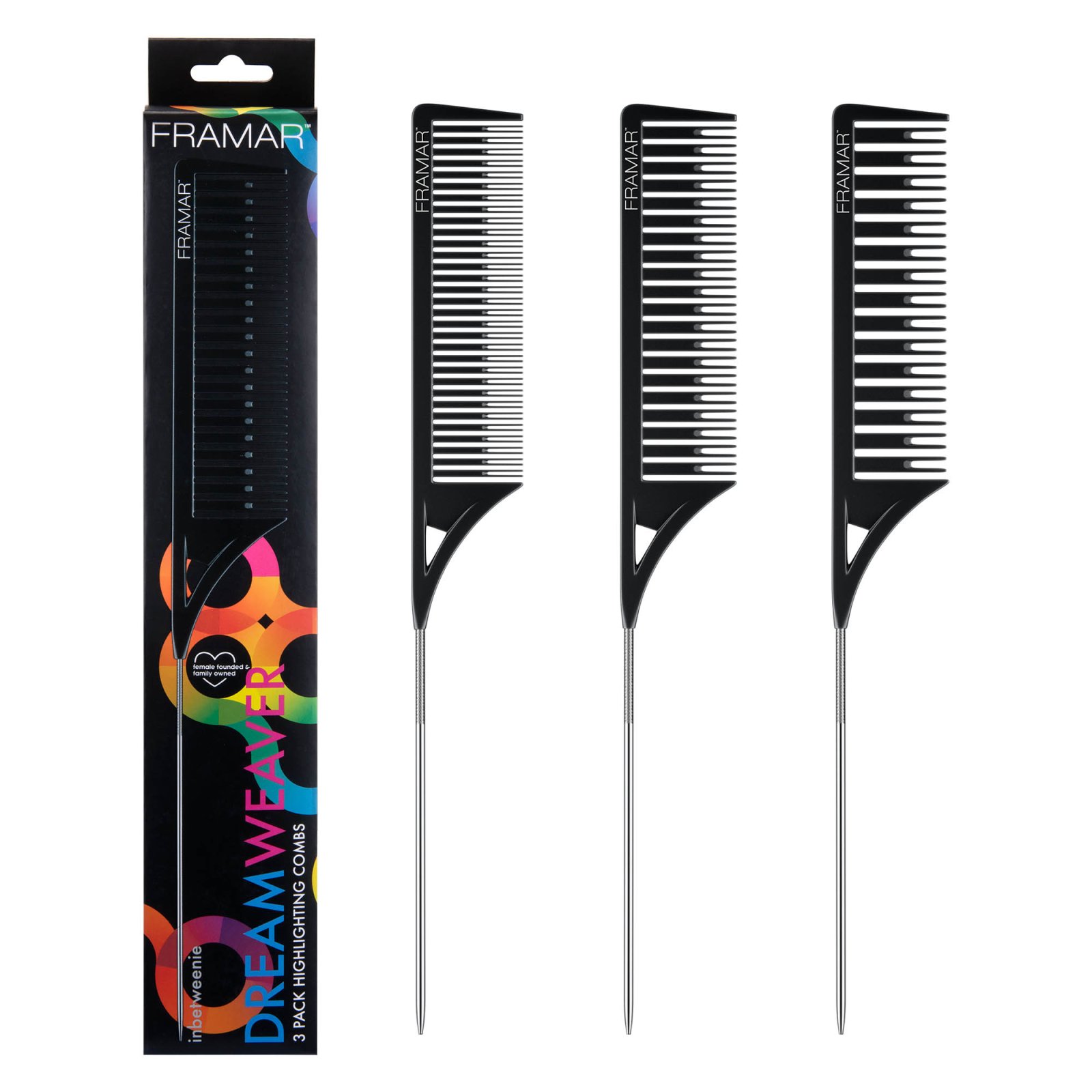 FRAMAR PEINES DREAMWEAVER NEGROS  X 3