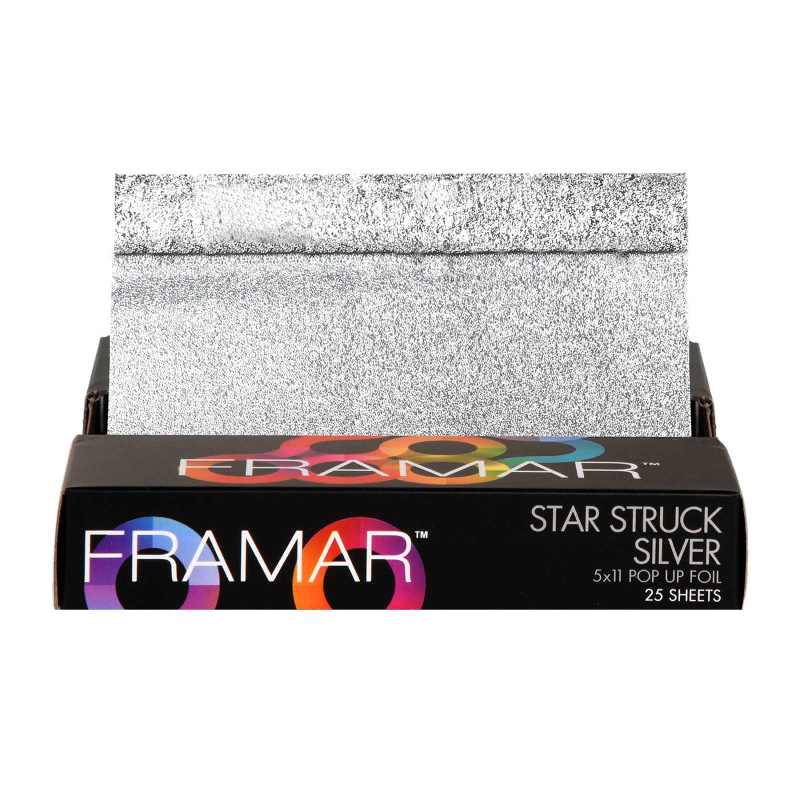 FRAMAR PAPEL ALUM.  5X11 POP STRUCK SILVER 25 H