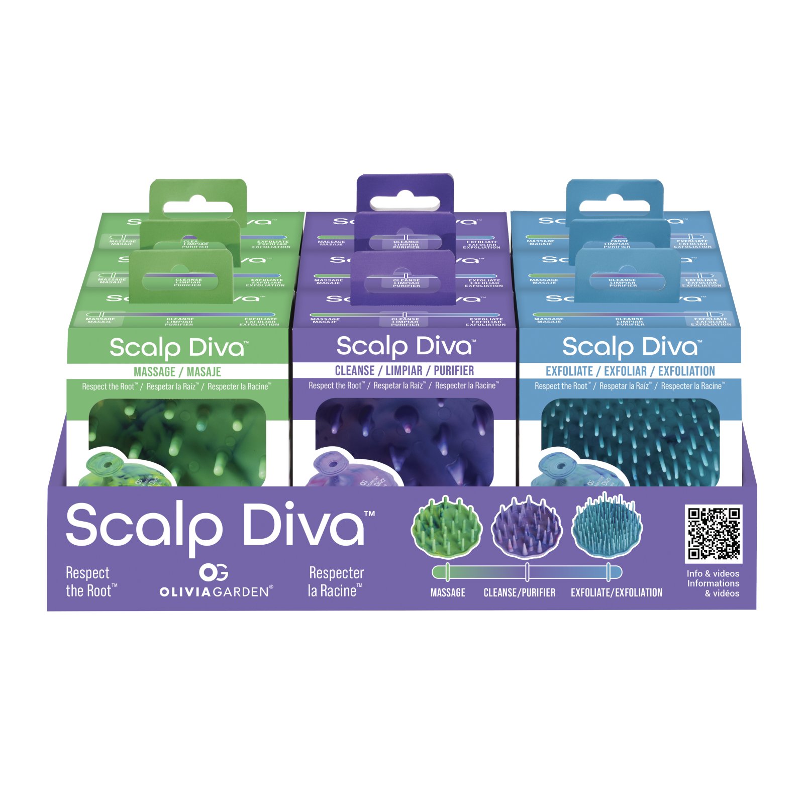 O.G. DISP. SCALP DIVA X 9   (MASSAGE/CLEANSE/EXF)