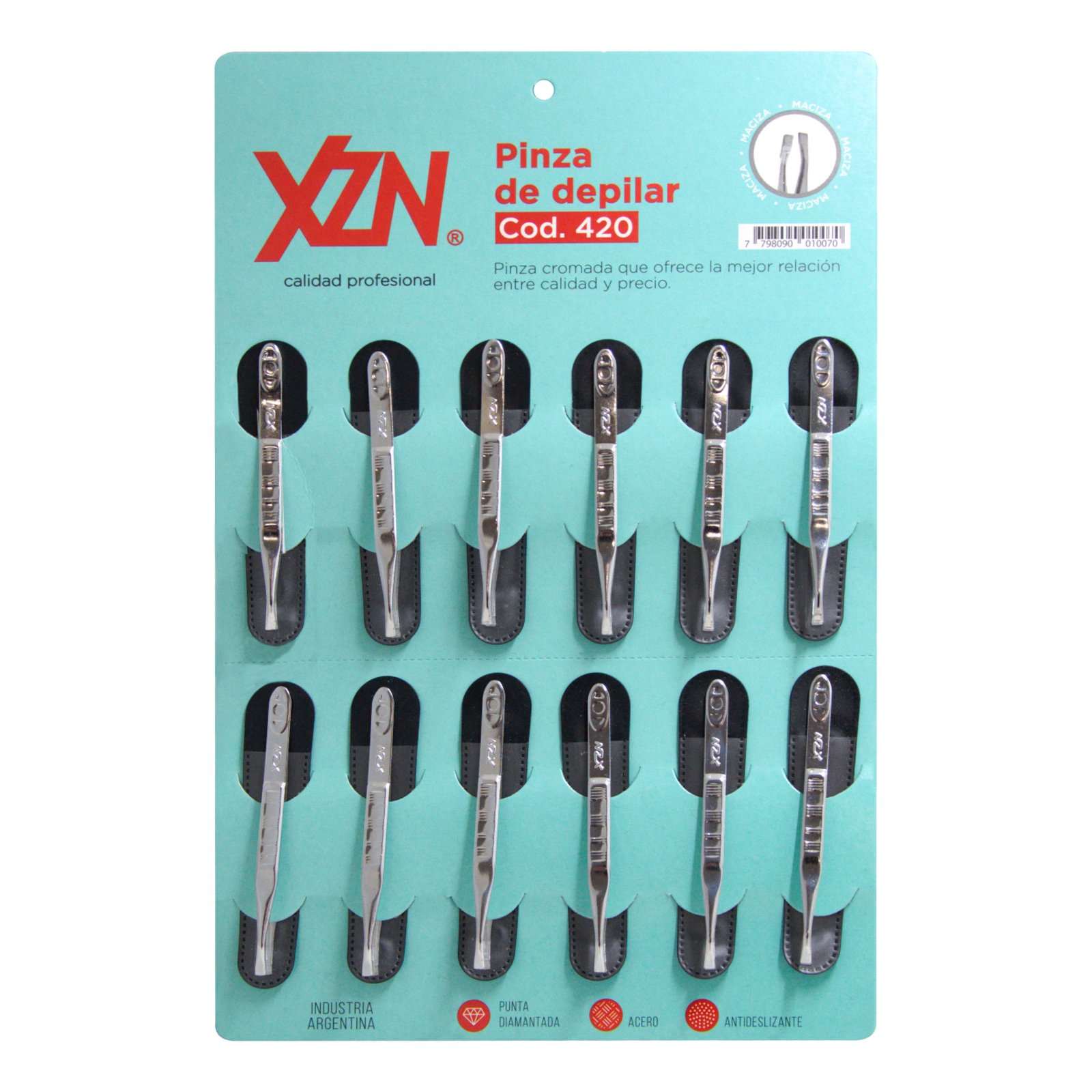 XZN PINZA P/DEP. MACIZA X 12 U.
